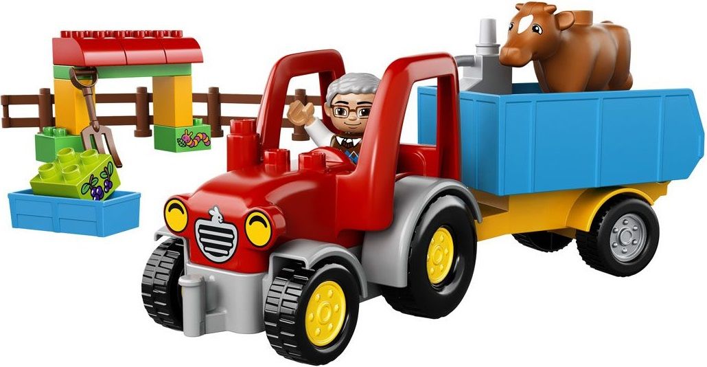 Lego Конструктор Duplo. "Сельскохозяйственный трактор" 29 деталей