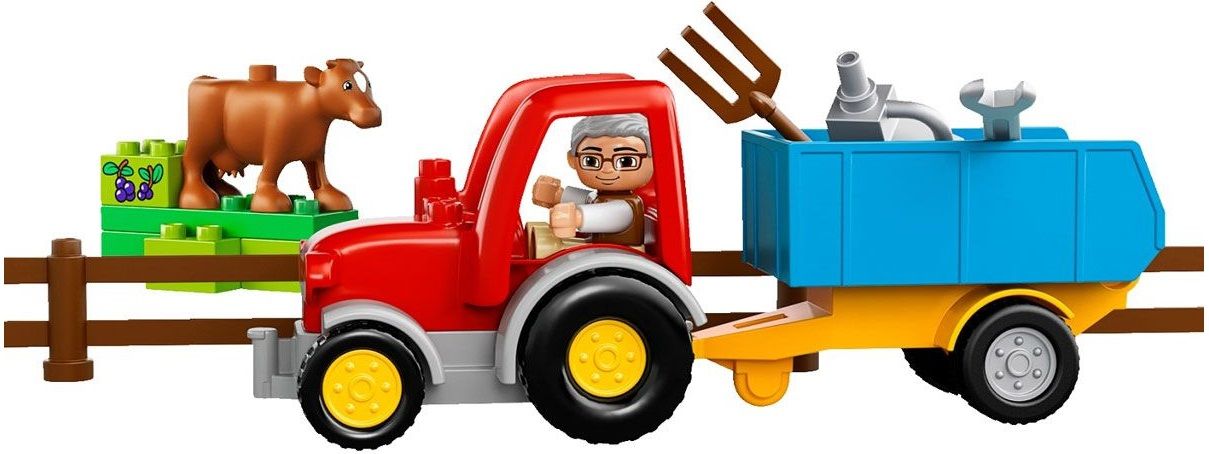 Lego Конструктор Duplo. "Сельскохозяйственный трактор" 29 деталей