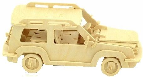 Мир деревянной игрушки Сборная модель "Джип"