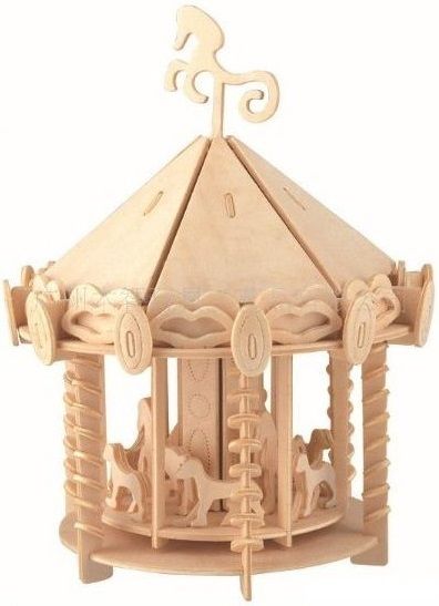 Мир деревянной игрушки Сборная модель "Карусель"
