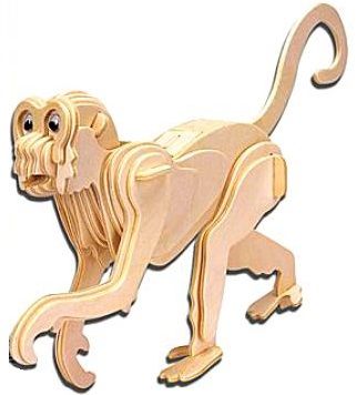 Мир деревянной игрушки Сборная модель "Обезьяна"