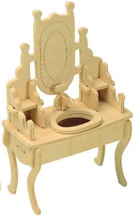 Мир деревянной игрушки Сборная модель "Ванная комната"