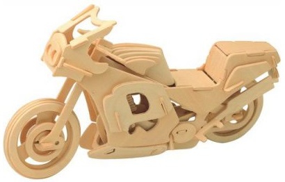 Мир деревянной игрушки Сборная модель "Гоночный мотоцикл"