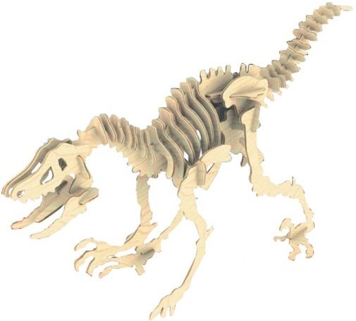 Мир деревянной игрушки Сборная модель "Велоцираптор" (малая)