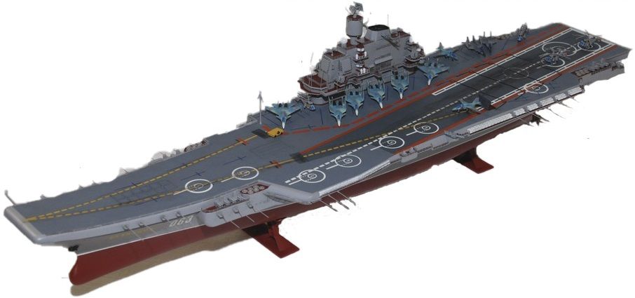 Звезда Сборная модель авианосца "Адмирал Кузнецов"