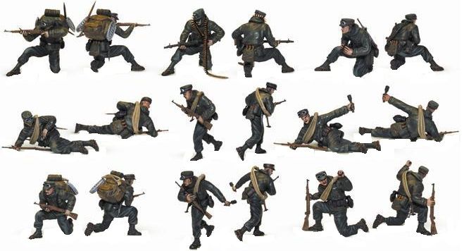 Звезда Сборная модель "Немецкие стрелки Эдельвейс"