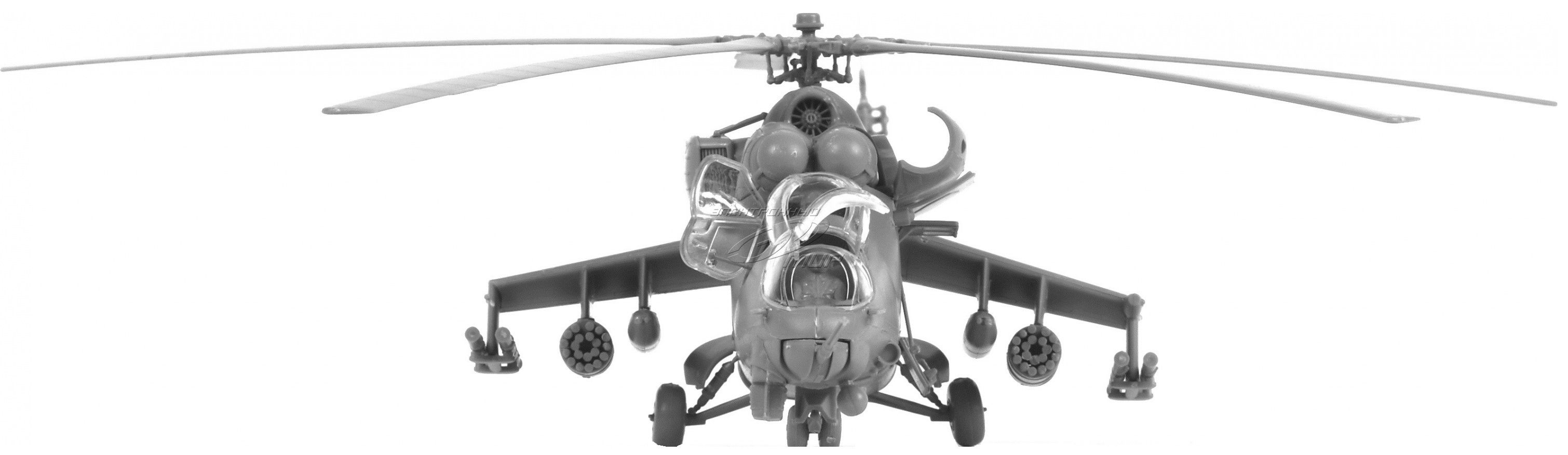 Звезда Сборная модель вертолета "Ми-24В/ВП "Крокодил"