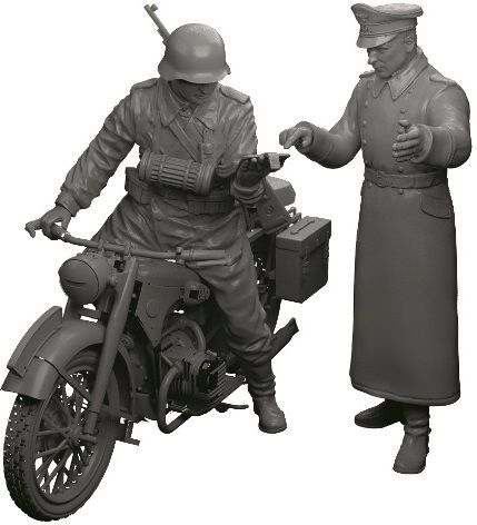 Звезда Сборная модель "Немецкий мотоцикл с водителем"