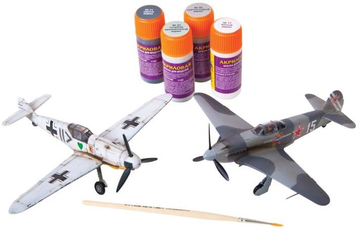 Звезда Сборная модель "Великие противостояния" - Мессершмитт BF-109 против Як-3"