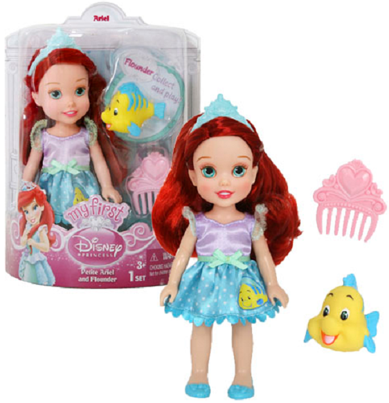 Disney Princess Кукла "Принцессы Диснея. Ариэль с питомцем"