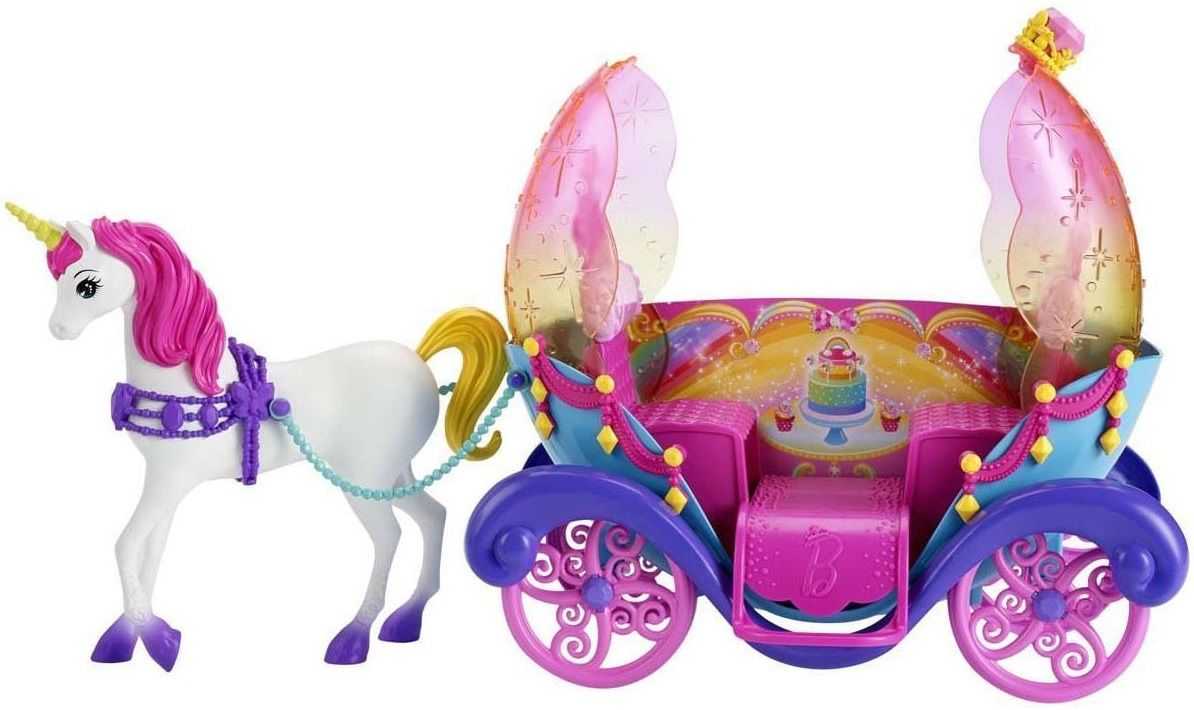 Mattel Игровой набор с куклой Barbie "Радужная карета"