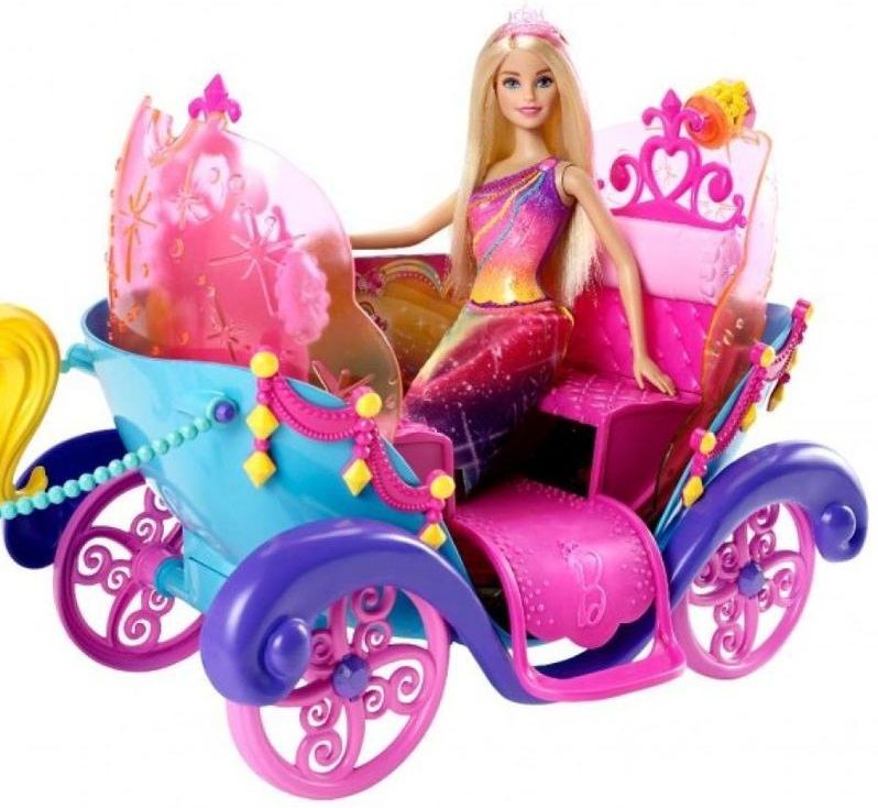 Mattel Игровой набор с куклой Barbie "Радужная карета"