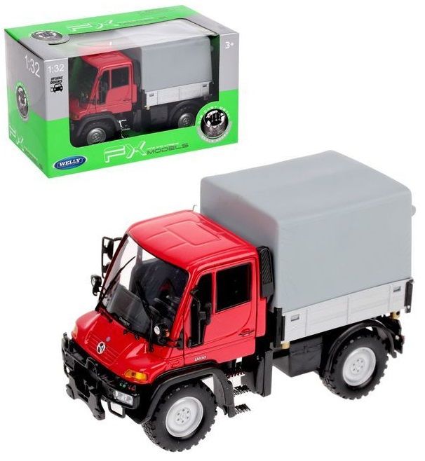 Welly Модель машины "Mercedes-Benz Unimog U400 (с фургоном)"