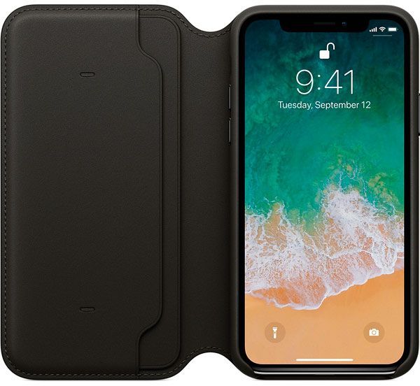 Apple Чехол-книжка Leather Folio для Apple iPhone X/ iPhone XS