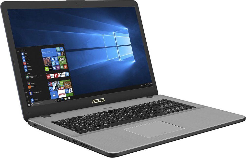 ASUS VivoBook Pro N705UN-GC113T (Intel Core i7 8550U 1800 MHz/17.3"/1920x1080/12Gb/2128Gb HDD+SSD/DVD нет/NVIDIA GeForce MX150/Wi-Fi/Bluetooth/Windows 10 Home) 90NB0GV1-M01400