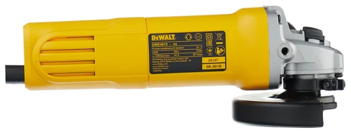 DeWalt Шлифмашина угловая DWE4015-KS [125мм; 730Вт; 10000об; 1,9кг]