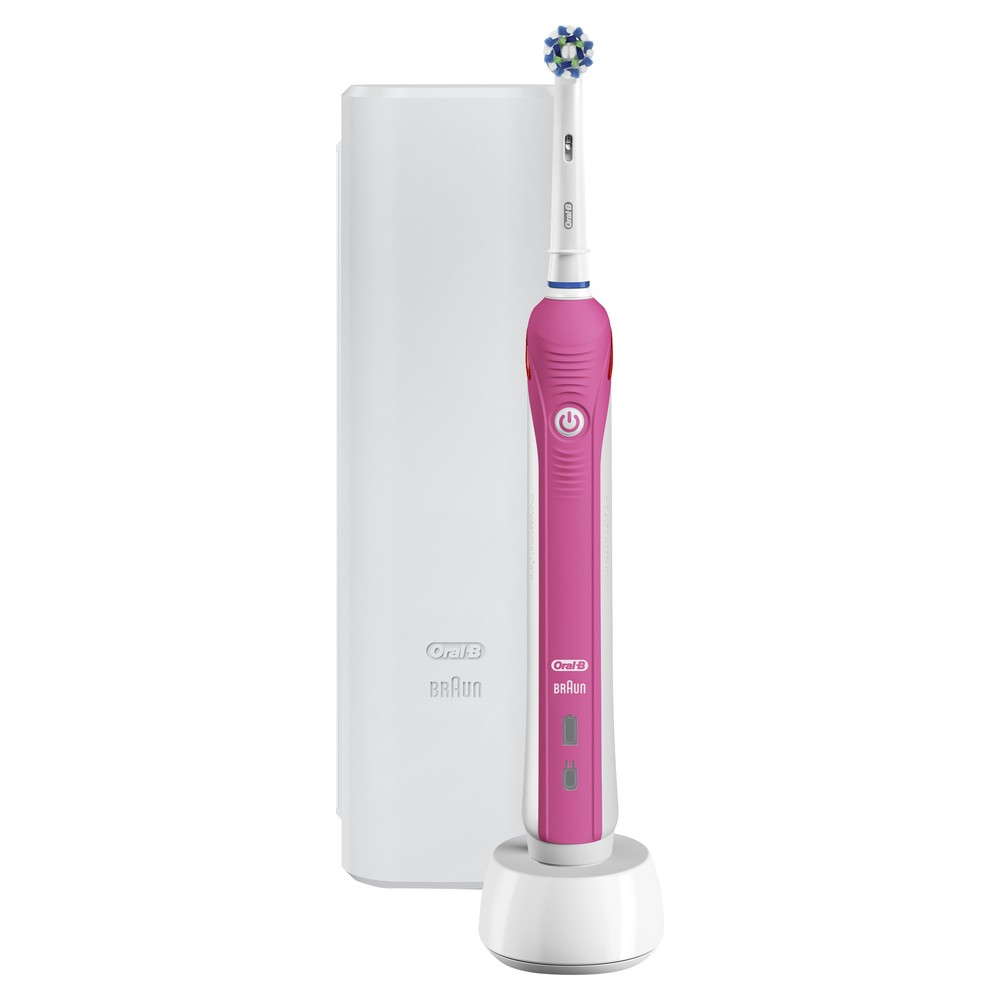 

Электрическая щётка ORAL-B Pro 2 (2500)/D501.513.2X CrossAction Pink + чехол