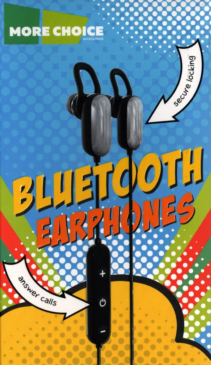 More Choice Вакуумные Bluetooth-наушники с шейным шнурком BG10