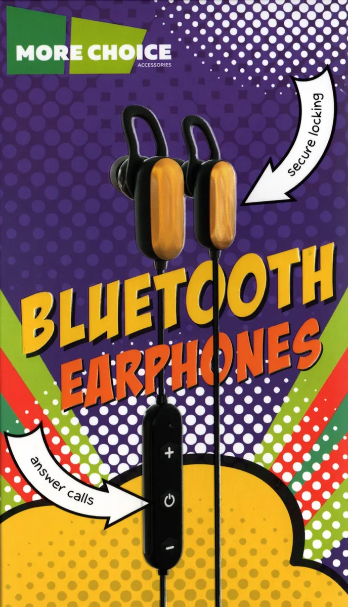 More Choice Вакуумные Bluetooth-наушники с шейным шнурком BG10