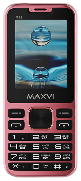 

Мобильный телефон Maxvi, X11 (розовый)