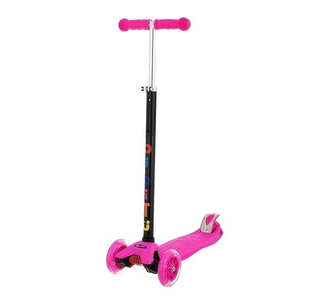 BiBiTu Самокат Cavy со светящимися колесами и регулировкой руля