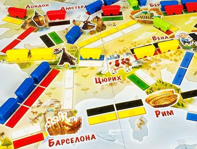Hobby World Настольная игра Билет на поезд Junior: Европа (Ticket to Ride Junior Europe) 