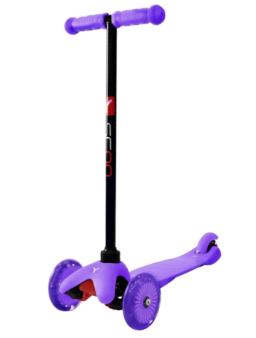 Y-Scoo Самокат Mini Shine A5 со светящимися колесами 