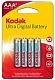 Kodak Батарейки Ultra Digital ААА, 4 шт.
