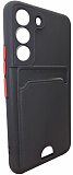 Mariso Чехол-накладка BUTTON с карманом для карт для Xiaomi Redmi Note 10/ Poco M5S