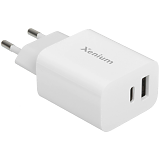 Xenium Сетевое зарядное устройство X302, USB + Type-C, QC PD, 30W, 3А