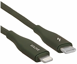 SOLOVE Кабель круглый DW5 Lightning  - Type-C, 3A, 1 м