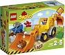 Lego Конструктор Duplo "Экскаватор-погрузчик" 19 деталей