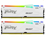 Kingston Fury Beast White RGB 64Gb PC48000 6000MHz DDR5 KIT2 KF560C36BWEAK2-64