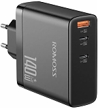 Romoss Сетевое зарядное устройство AC140H, 140W, 5A (PD), USB + 2xType-C