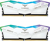Team Group T-Force Delta RGB 64Gb DDR5 PC48000 6000MHz KIT2 White FF4D564G6000HC38GDC01