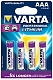 Varta Батарейки Professional Lithium AAA, 4 шт.  (1000 mAh)