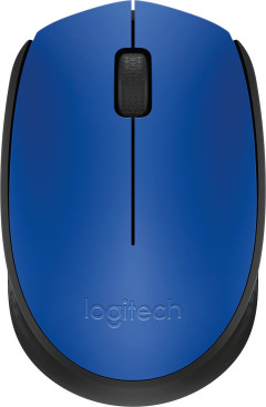 Logitech M171, беспроводная, 1000dpi, синий/черный