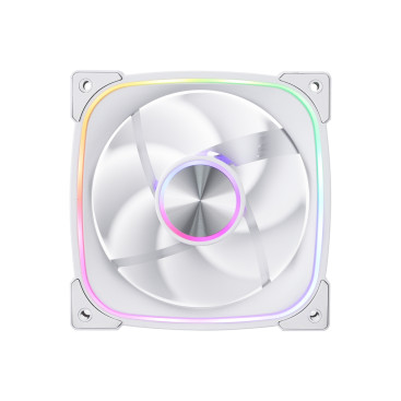 Вентилятор 1STPLAYER FN7R White / 120mm ARGB 3pin 5V PWM 4pin 12V 600-1800rpm 38.39cfm 31.28dBA / FN7R-WH / BULK