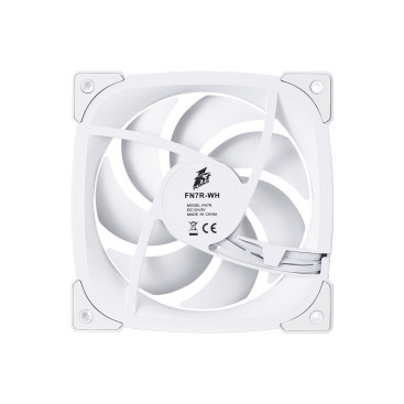 Вентилятор 1STPLAYER FN7R White / 120mm ARGB 3pin 5V PWM 4pin 12V 600-1800rpm 38.39cfm 31.28dBA / FN7R-WH / BULK