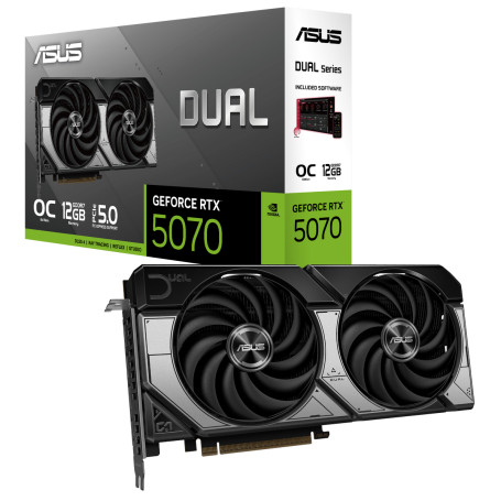ASUS NVIDIA GeForce RTX 5070 DUAL OC 12GB GDDR7 192bit 3xDP HDMI 2FAN (DUAL-RTX5070-O12G)