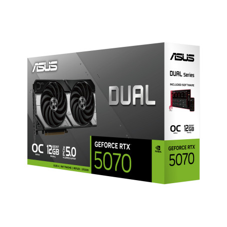 ASUS NVIDIA GeForce RTX 5070 DUAL OC 12GB GDDR7 192bit 3xDP HDMI 2FAN (DUAL-RTX5070-O12G)
