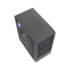 Powercase Mistral SM07 ARGB, mATX, 3x120mm ARGB, Black, CMMSM07B-A3
