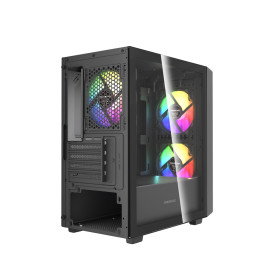 Powercase Mistral SM07 ARGB, mATX, 3x120mm ARGB, Black, CMMSM07B-A3