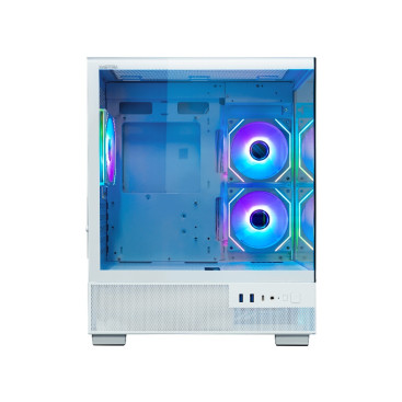 XASTRA Q400M 3ARGB-C6-UC, mATX, Aquarium, 3x120mm ARGB, White, Q400M-3FM12A-C6-UC-WH