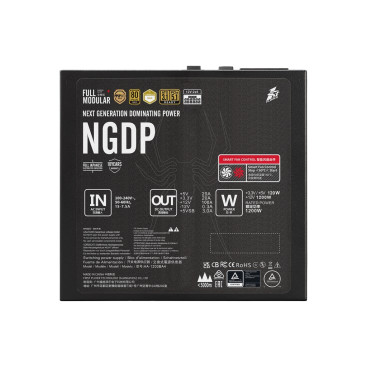 1STPLAYER NGDP GOLD 1200W, ATX 3.1, 80 PLUS Gold, PCIe 5.1, Black, HA-1200BA4