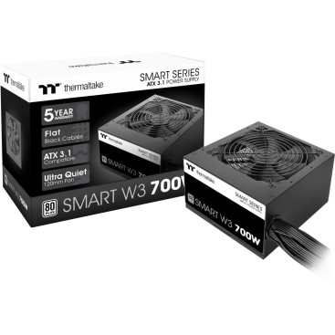 Thermaltake Smart W3 Gen.5, 700W, 80 PLUS White, PS-SPW-0700NNFAWE-1, черный