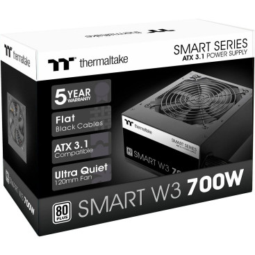 Thermaltake Smart W3 Gen.5, 700W, 80 PLUS White, PS-SPW-0700NNFAWE-1, черный