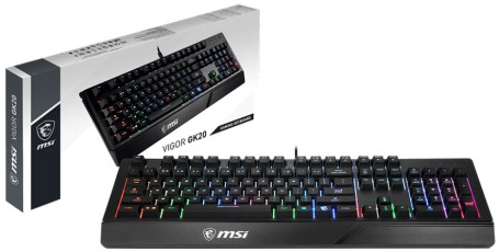 MSI Vigor GK20 мембранная  проводная, черный
