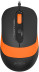 A4Tech Fstyler FM10S, проводная, 1600dpi, черный/оранжевый