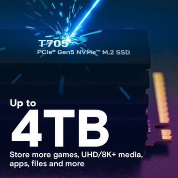 Crucial T705 1TB M.2 2280 PCIe Gen5x4 CT1000T705SSD5